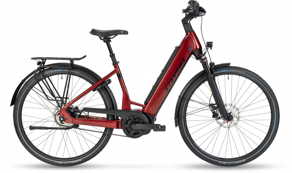 Bild 1 von Stevens E-Courier Luxe  / (Rahmenform) Wave / (Größe) 52 cm / (Farbe) burgundy
