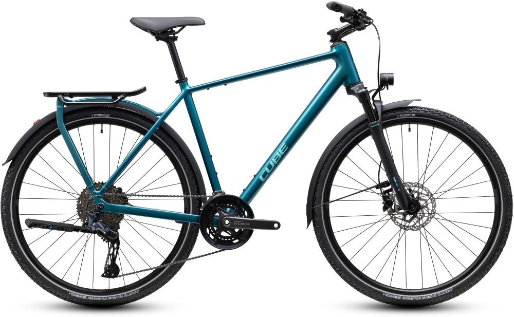 Bild 1 von Cube Kathmandu  EXC Trekkingrad Diamant  / (Größe) 58cm / (Farbe) metallispetrol n sea