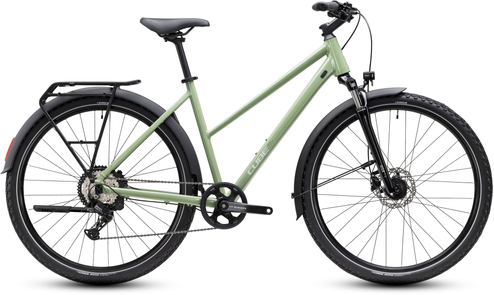 Bild 1 von Cube Nature One FE Trekkingrad  Trapez  / (Größe) 46cm / (Farbe) almodgreen green